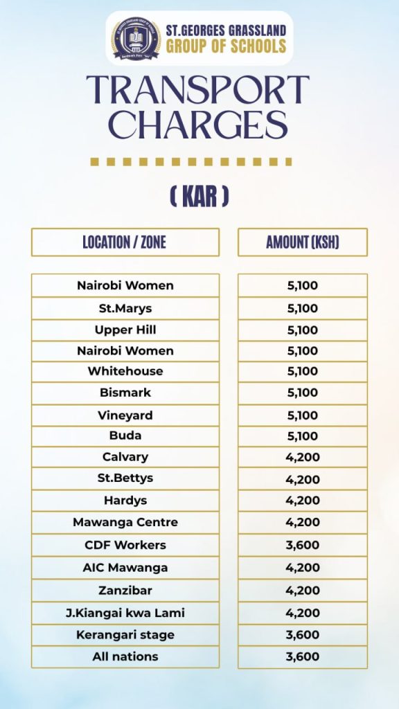 school transport routes and charges