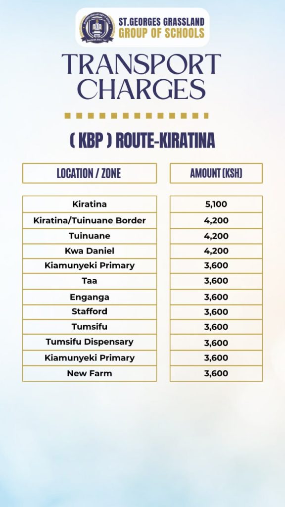 school transport routes and charges