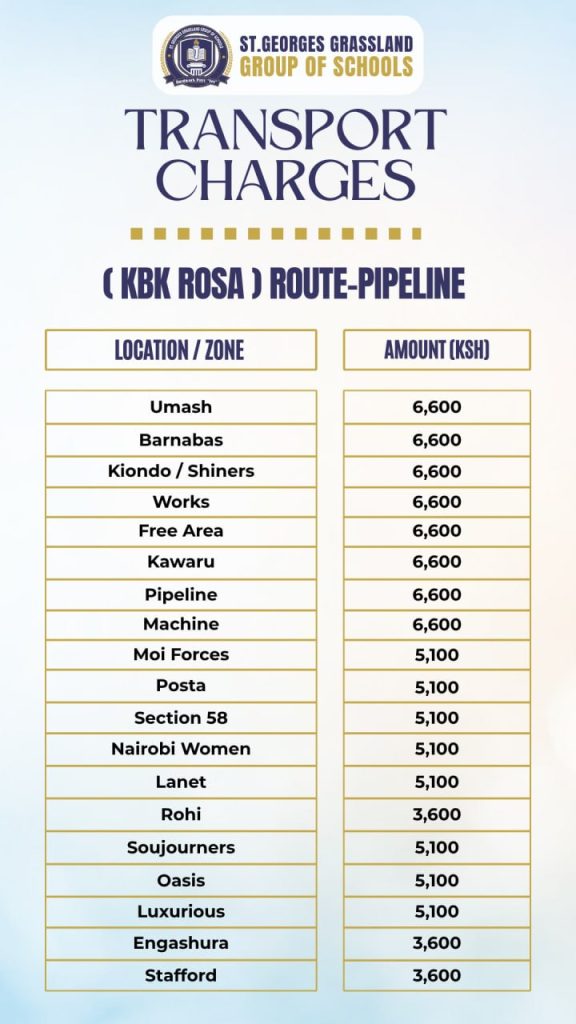 school transport routes and charges